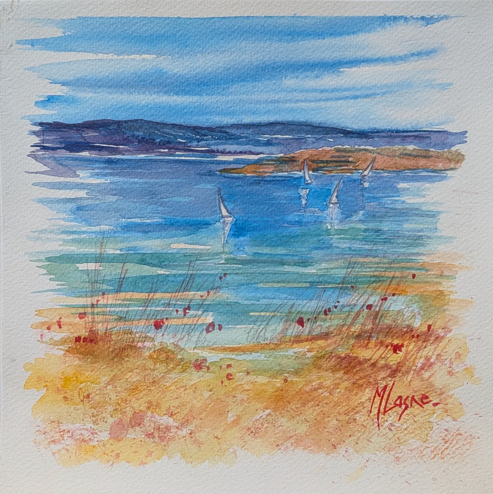 Peinture Au large des calanques de Cassis