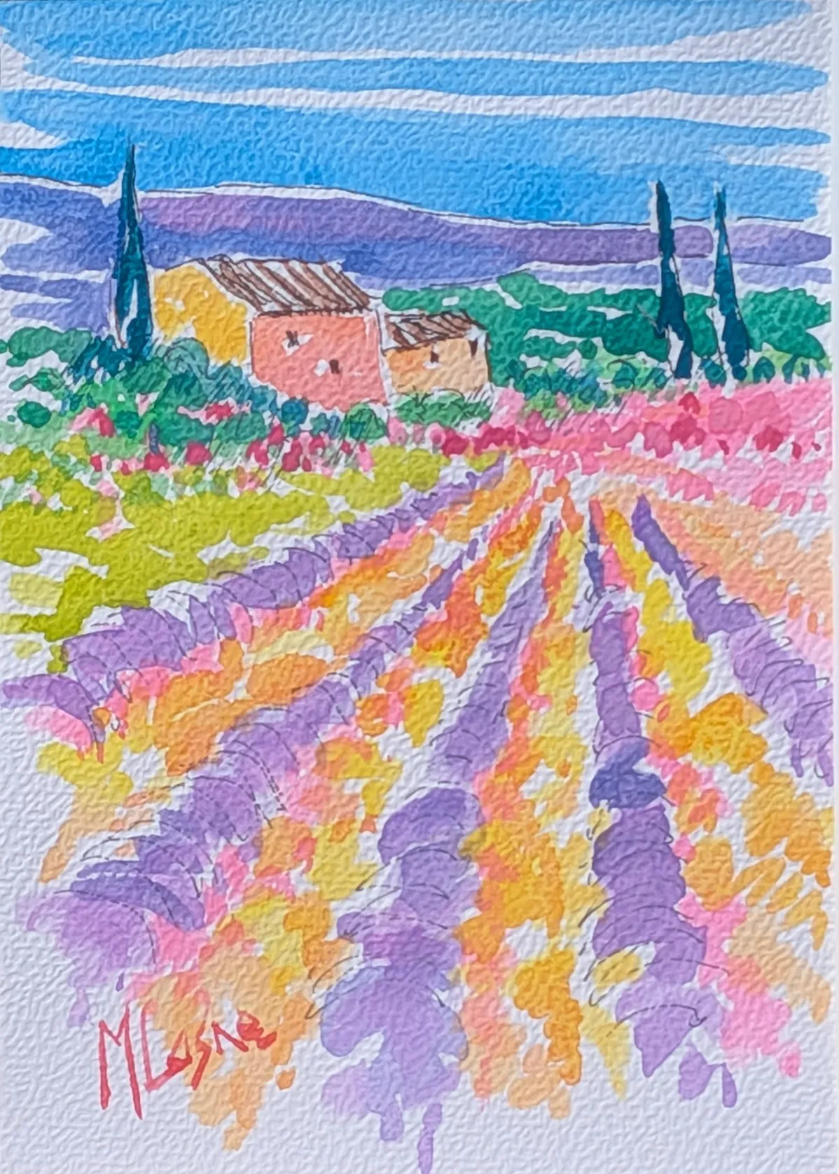 Peinture Clarté rose