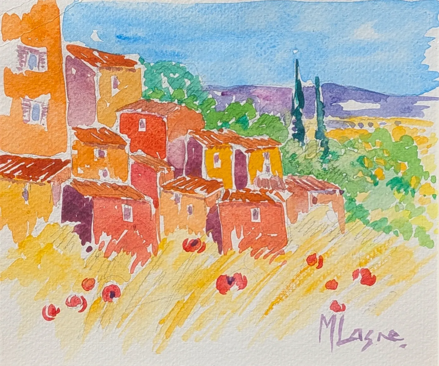 Peinture Roussillon