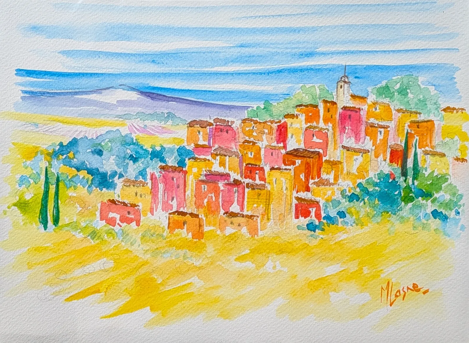 Peinture Soleil joyeux