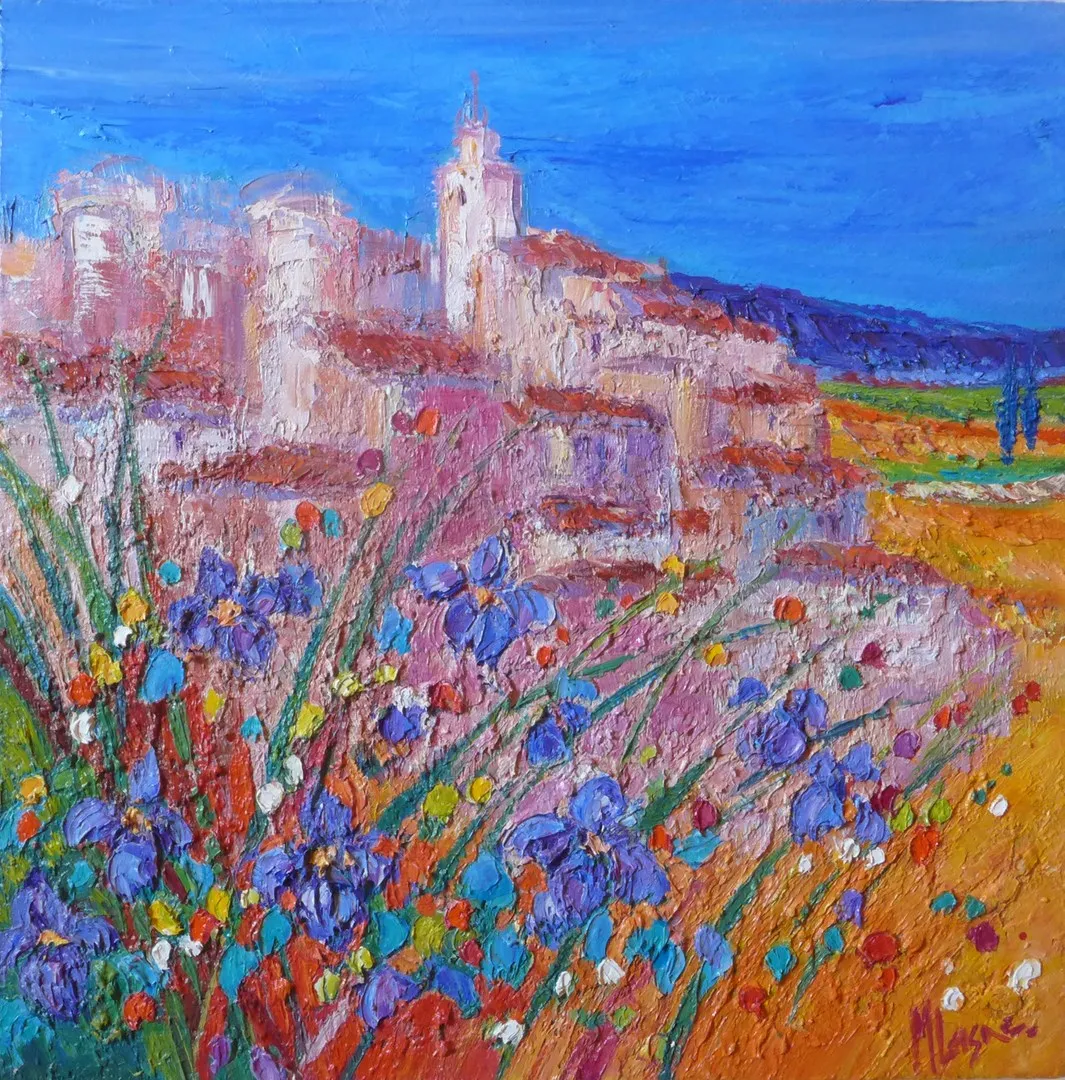 Gordes aux Iris