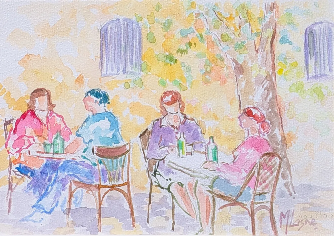 Peinture L'apéritif